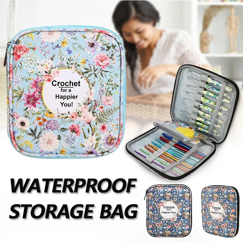 Waterproof Crochet Hook Storage Bag