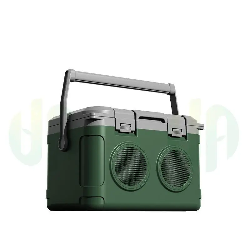 

1Pc Creative 21L Outdoor Bluetooth Sound Insulation Box Camping Cold Drinks Ice Block Fresh Food Portable Cold Storage Box