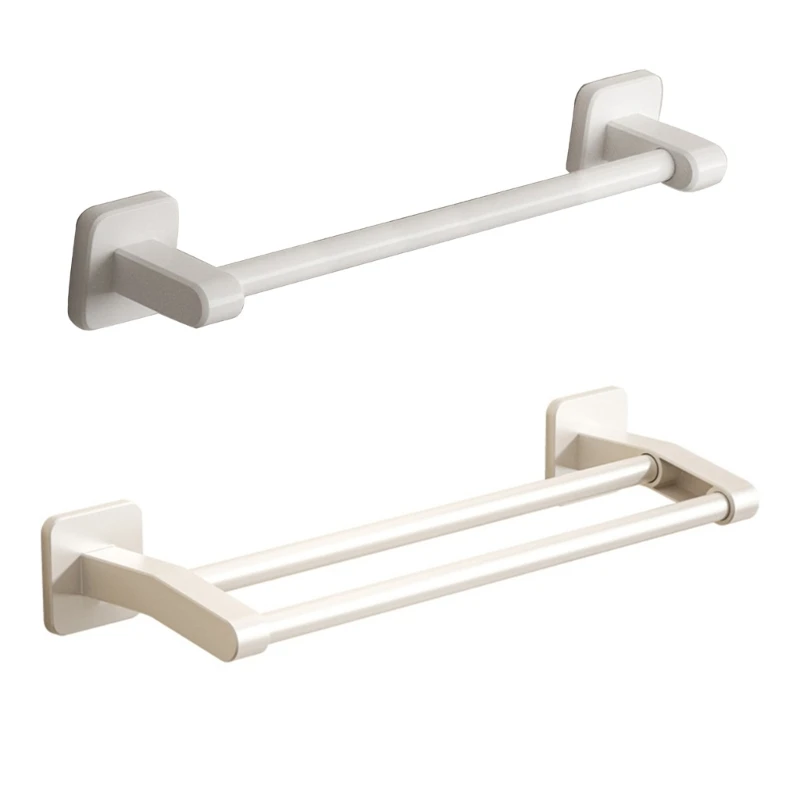 

Wall Mounted Towel Bar Self-Adhesive Towel Holder for Kitchen Bathroom Toilet