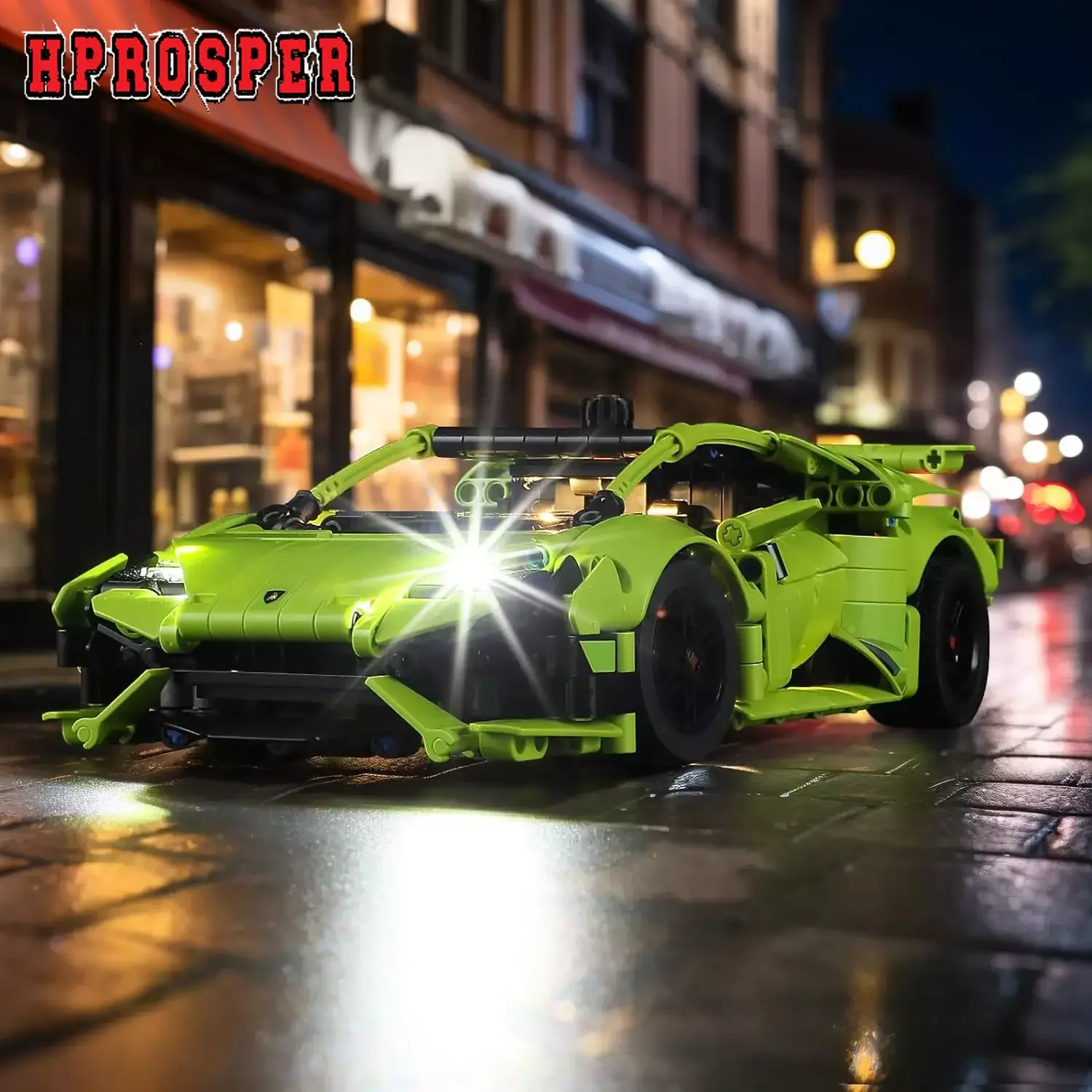 Hprosper 5V Led Light Per 42161 Tecnica Lamborghini Huracan Lampada Decorativa Con Scatola Batteria (Non Includere Blocchi Lego)