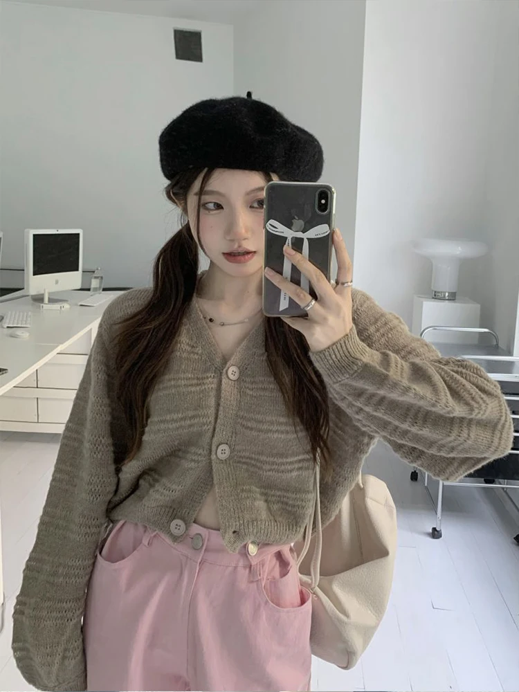 

Женские свитера в японском стиле Kawaii Ulzzang, ретро ленивый свободный свитер в стиле Ins, Женская милая одежда в Корейском стиле Харадзюку для женщин