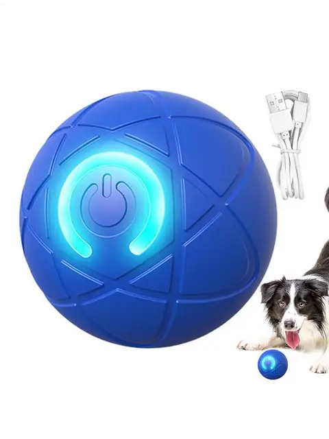 Active Rolling Ball For Dogs Vibrating Rolling Ball Automatic Rolling Ball Toys For Puppy USB Rechargeable Interactive Dog 6