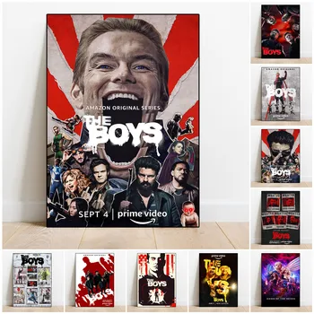 클래식 영화 The Boys 시즌 3 포스터 히어로 시리즈 미학 북유럽 TV 홈 룸 장식, 벽 장식 포스터 캔버스 페인팅