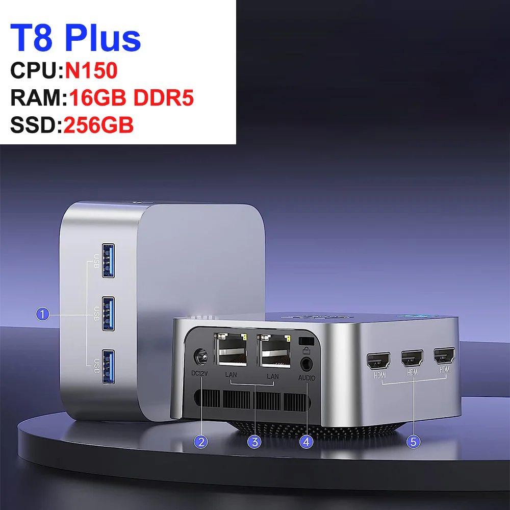 Beelink Mini S Mini PC Alder Lake N95 N150 8GB/16GB DDR4 256GB