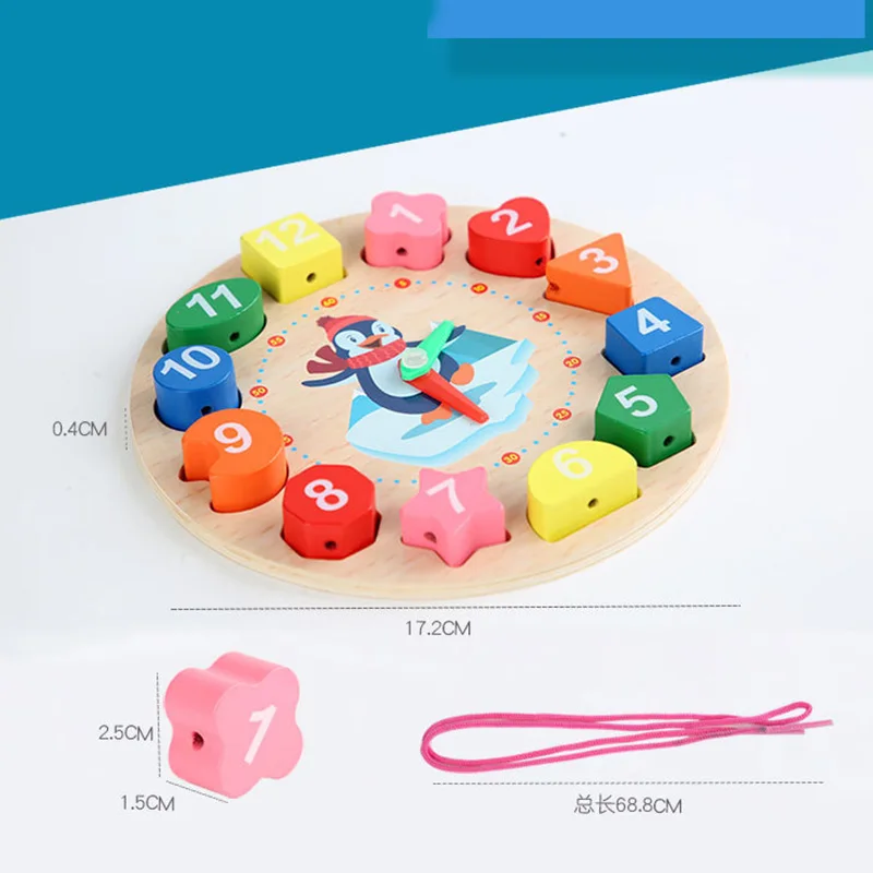 Wooden toys Montessori Wooden Toys for 1-3 Years Babies Educational Learning