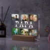 Personalized Custom Photo Text 3D Acrylic Lamp Customized Bedroom NightLight for MOM DAD LOVE Family Birthday Christmas Day Gift 2