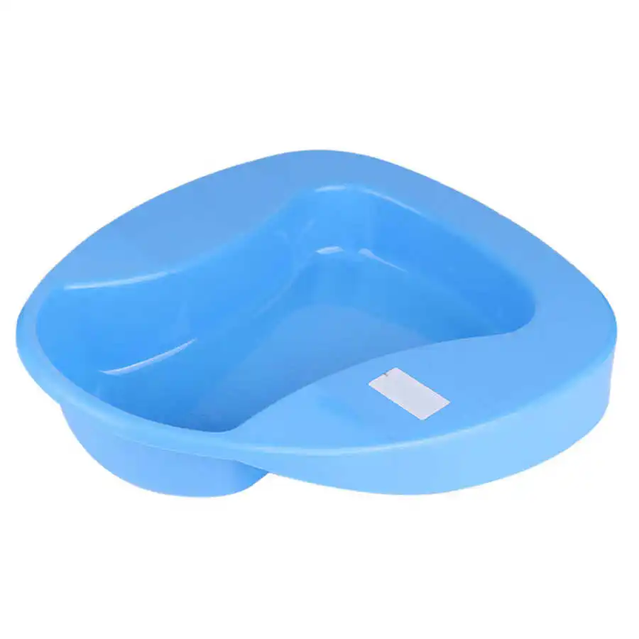 Plastic Stable Bedpan Heavy Duty Anti-Spill Reusable Thick Bedpan for Bed-Bound Patient Elderly Disabled Adult Travel Device 4