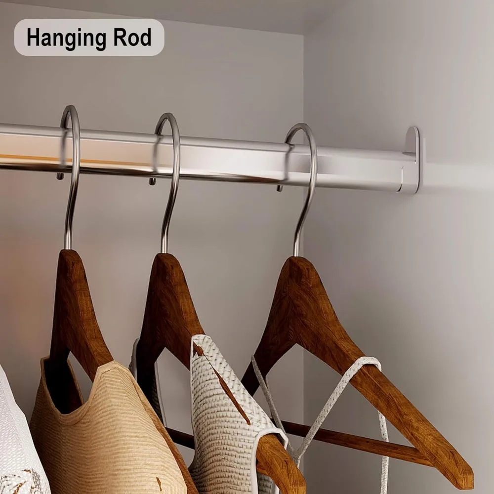 Wardrobe, Wardrobe Closet with Door, Armoire Wardrobe Closet with Mirror, Closets with Drawer for Bedroom, Armoire and Wardrobe 5