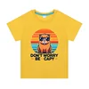 Boy Short Sleeve DON'T WORRY BE CAPY Funny Print Capybara T-shirt Crewneck Tee Tops for 2-15 Kids Value Cotton 2024 Summer New 3