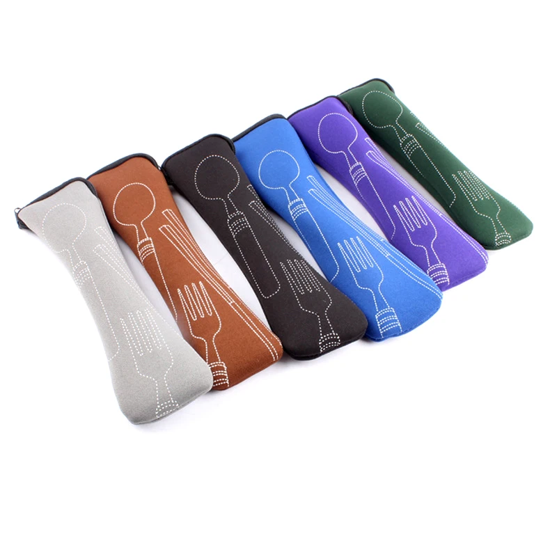 

Случайная посуда, портативные столовые приборы, кухонная утварь для студентов, домашняя посуда, столовая посуда, сумка, обеденный мешок с молнией