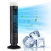Table Fan Bladeless Fan Bladeless Tower Fan 90 Degree Oscillating Quiet Portable USB Desk Fan with Light for Home Bedroom Office 1