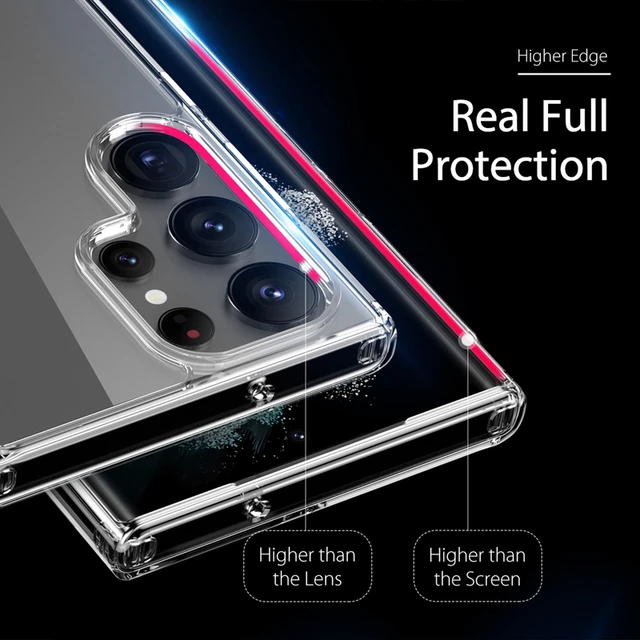  Ringke Fusion [Display The Natural Beauty] Compatible with Samsung  Galaxy S23 Ultra Case 5G, Transparent Phone Cover for Women, Men,  Shockproof Bumper Designed for S23 Ultra Case - Clear : Cell
