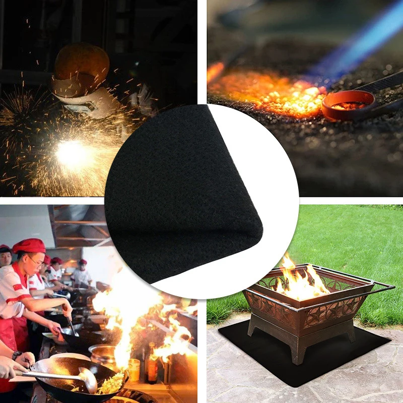 

Flame Retardant Mat Welding Pad Prepared Hero Fire Blanket for Home Camp Outdoor BBQ Stove Grill Fireproof Heat Insulation Felt