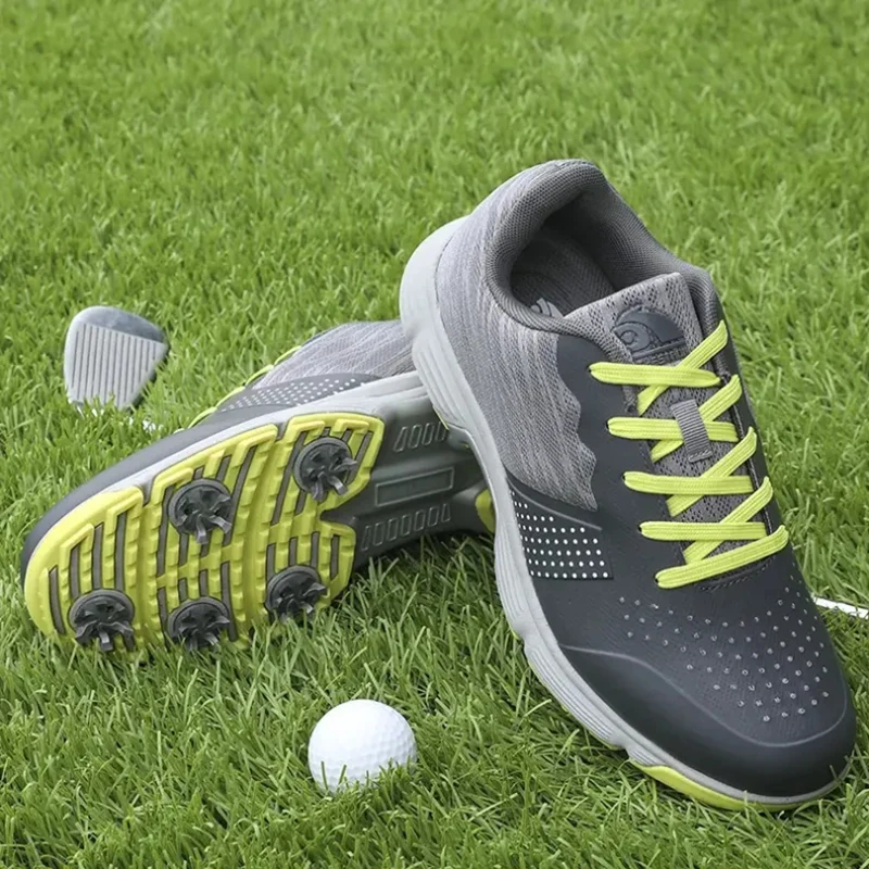 Mens Women Golf Shoes Professional Breathable Golf Walking Sport Sneakers Outdoor Spiked Golf Shoes For Men Golf Trainers 39-47