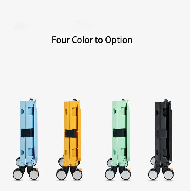 Piknik Bevásárlókosár Szupermarket Hordozható Összecsukható Élelmiszerbolt 360 Fokos Univerzális Kerék Műanyag Kocsi Kültéri Tároló - Image 5