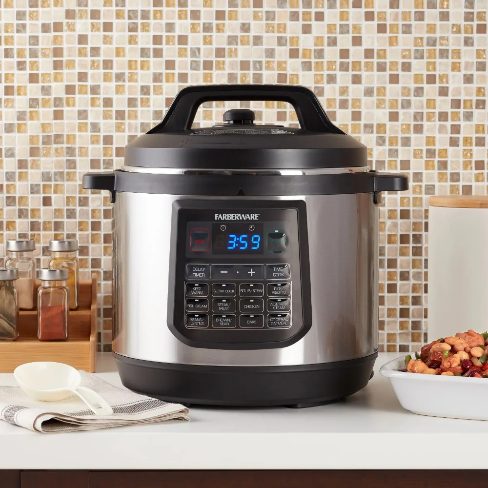 New Farberware 8-Quart 7-in-1 Programmable Pressure Cooker