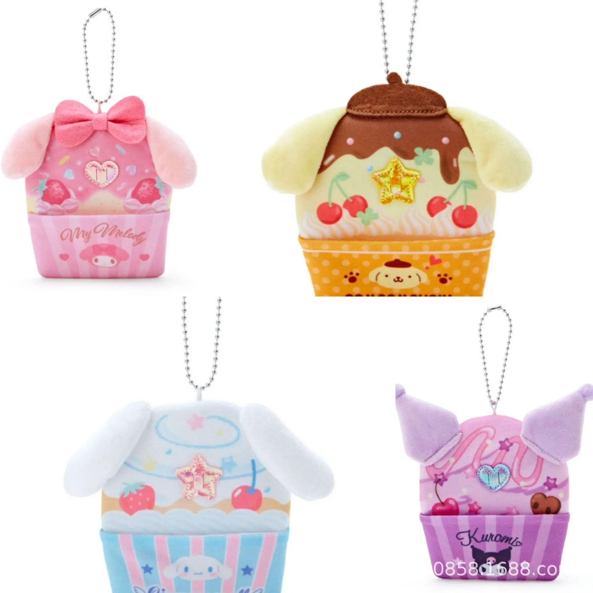 

Kawaii Sanrio Mymelody Kuromi плюшевый кулон японский мультфильм милый мини Карманный Кошелек кукла кулон подарок
