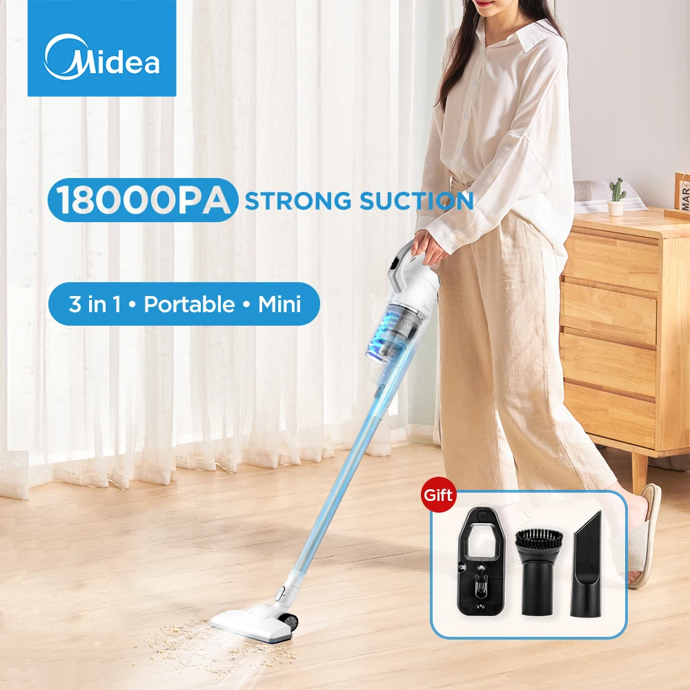 Midea P1 Corded Handstick Vacuum Cleaner With 5m Wire 450w 18kpa 2 In 1