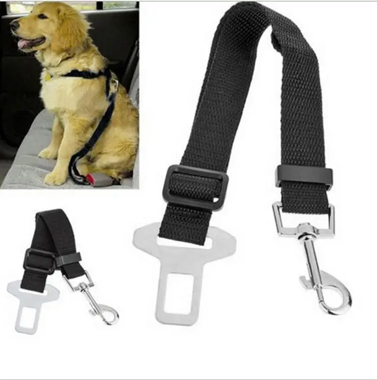 Dog Seat Belt Harness Restraint Lead Leash Travel Clip For Animal Dog Pet Car Safety Travel seat covers