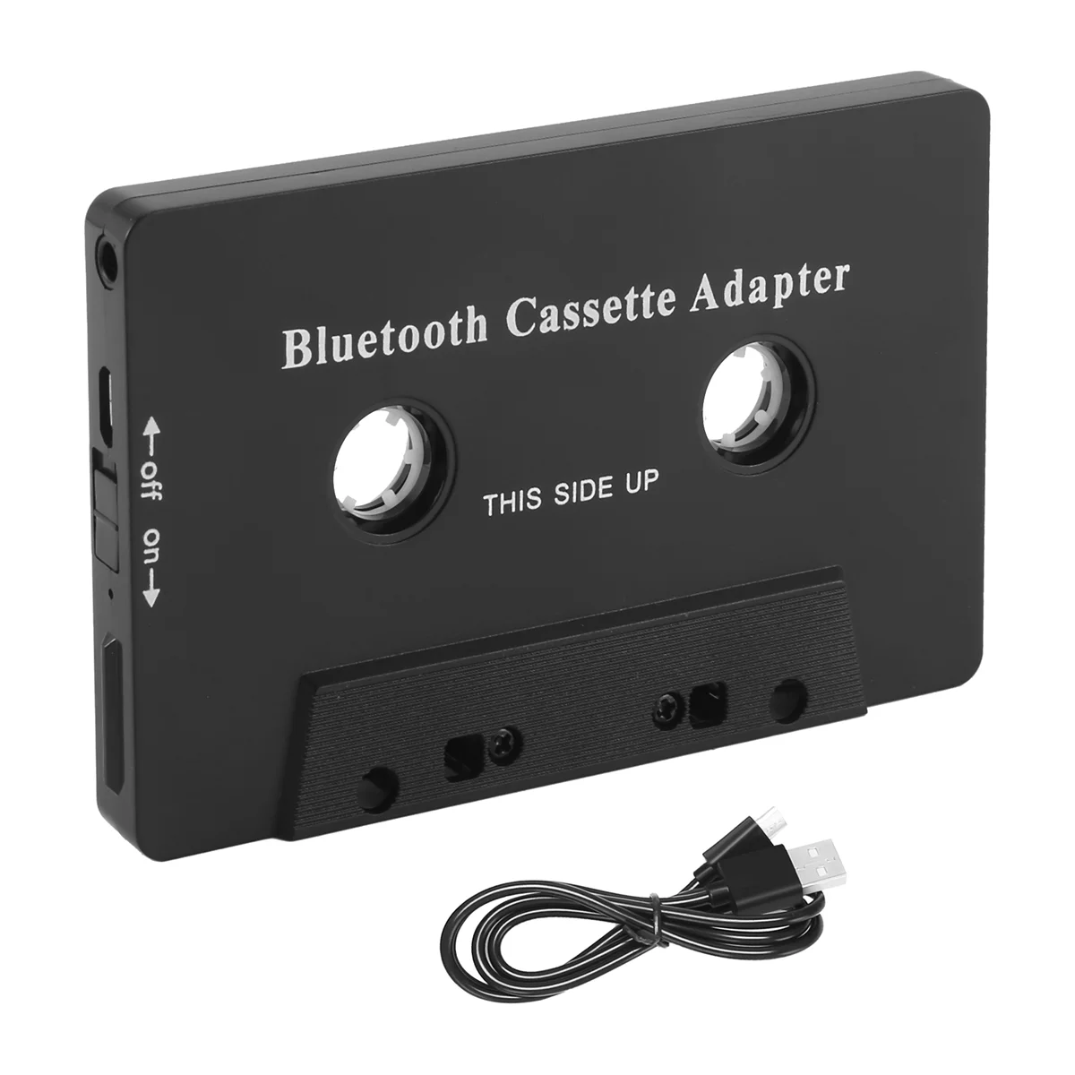 Universal Cassette Bluetooth 5.0 Audio Car Tape Aux Stereo Adapter with Mic for Phone MP3 AUX Cable CD PlayerABGI