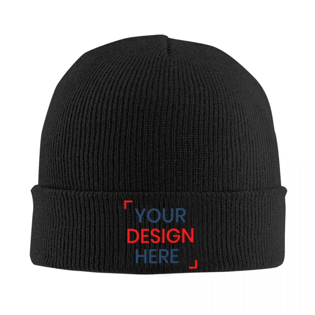 

Custom Customize Logo Skullies Beanies Caps Men Women Unisex Outdoor Winter Warm Knitting Hat Adult Your Design Here Bonnet Hats