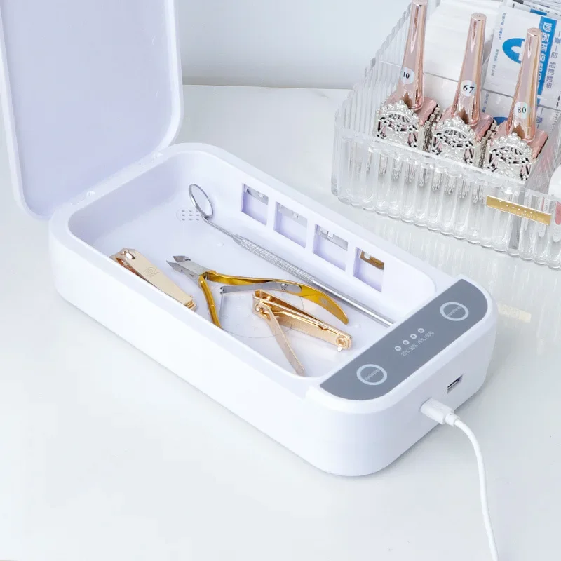 Multi Functional Strong Light Nail Box One Touch Disinfection Trimming UV Sterilizer Intelligent and Makeup Tool UV Aromatherapy