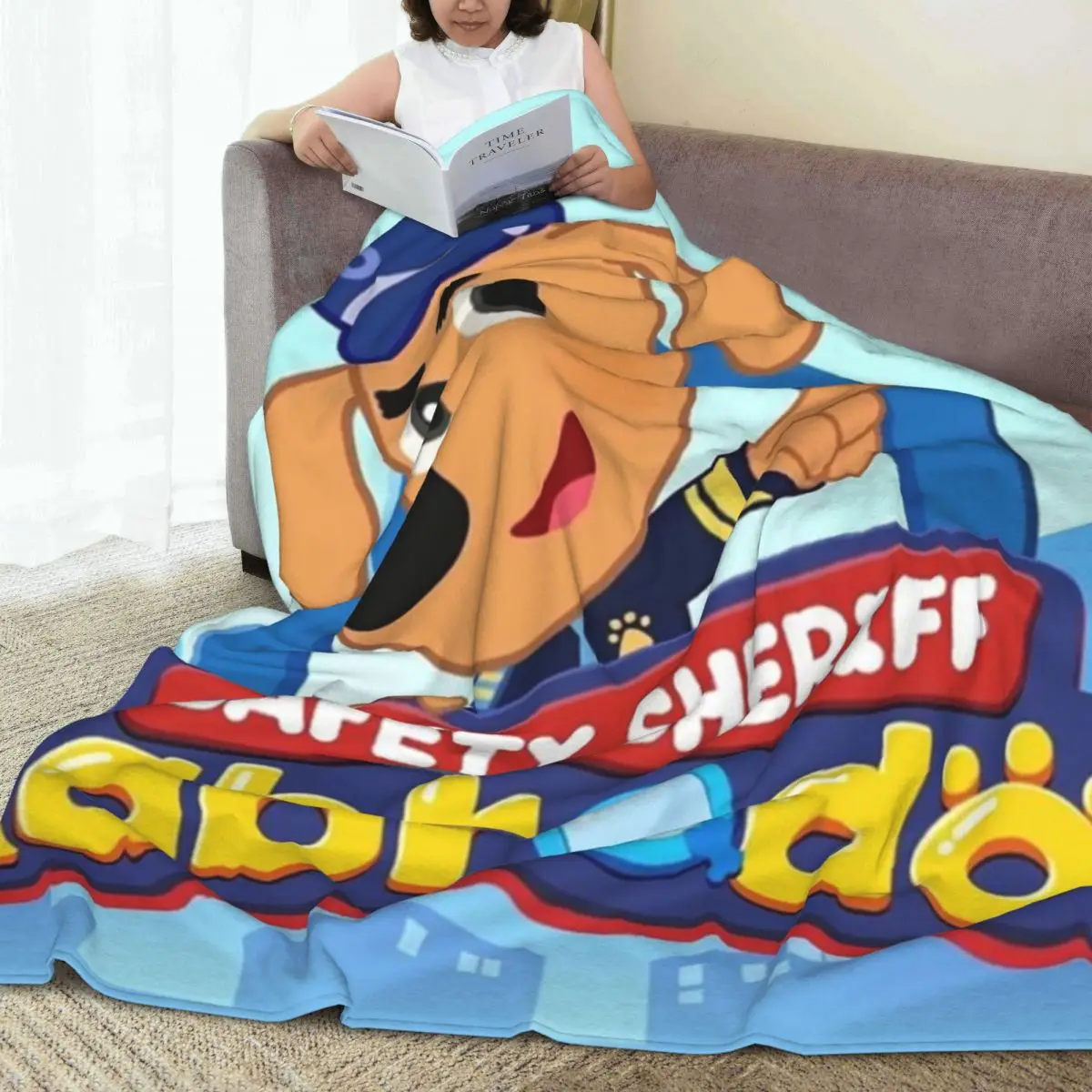 Sheriff Labrador Blankets Flannel Breathable Throw Blankets Sofa Throw Blanket For Home Bedroom Office Throws Bedspread Quilt 5
