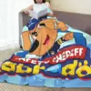 Sheriff Labrador Blankets Flannel Breathable Throw Blankets Sofa Throw Blanket For Home Bedroom Office Throws Bedspread Quilt 5
