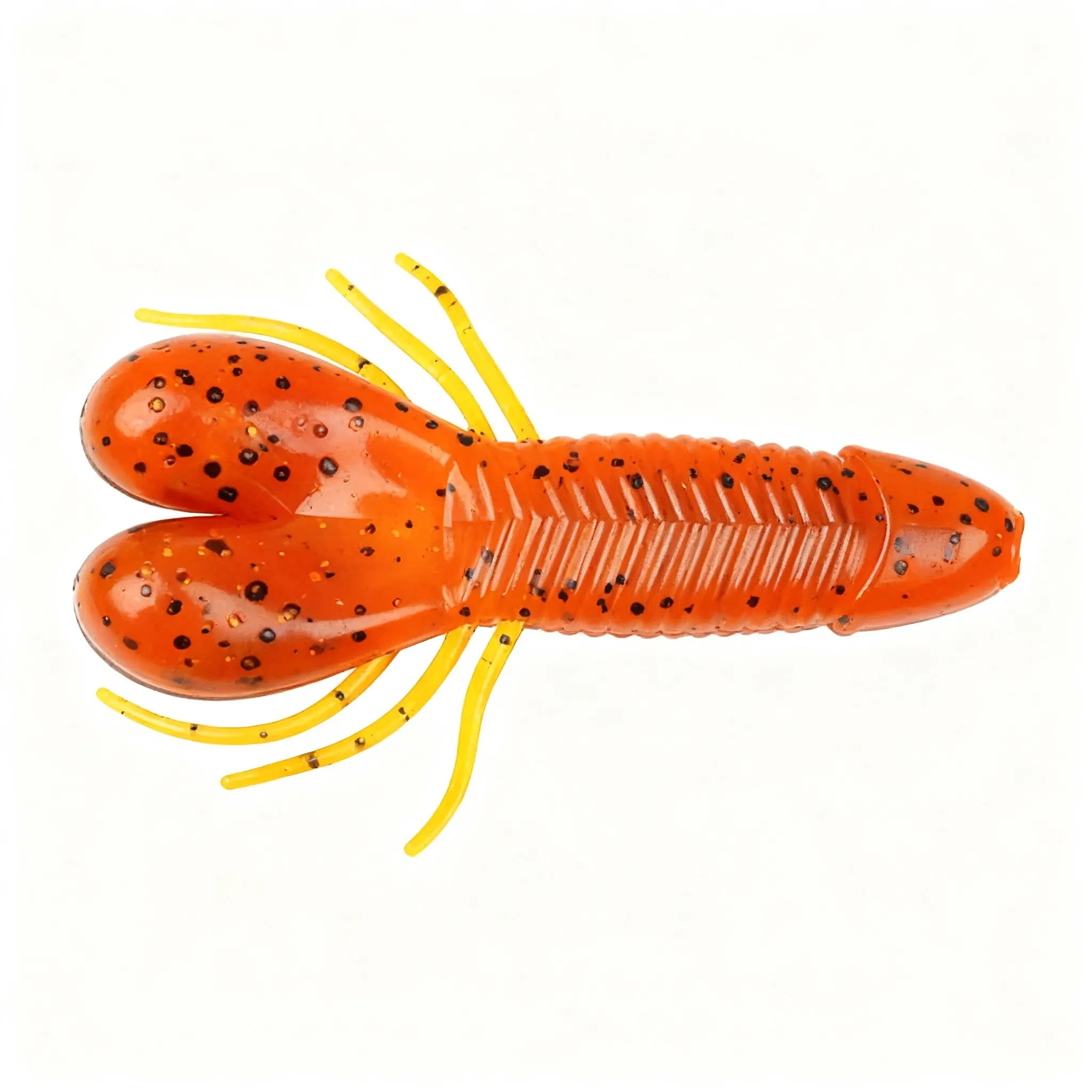 Ribbed Shaped Biomimetic Soft Lures for Sea Bass and Trout Fishing in Seawater with Realistic Water Turbulence Action