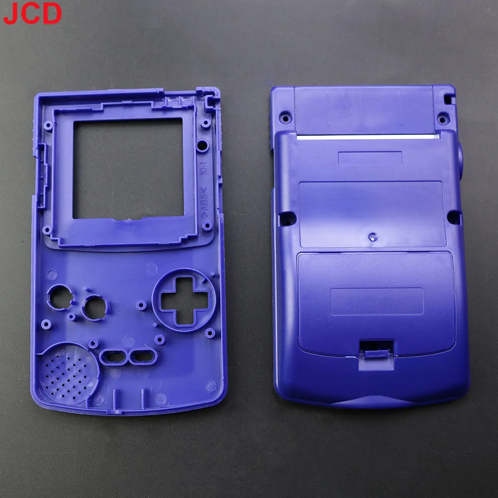 JCD New Plastic Game Shell Housing Case Cover For Gameboy Color Game Console For GBC Shell With Buttons Kits Sticker Label Part