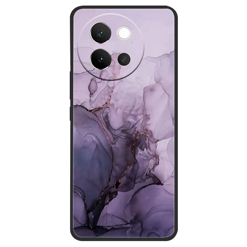 Marble Soft Matte Silicone Back Cover - Full Coverage Phone Shell 6.78 Coque