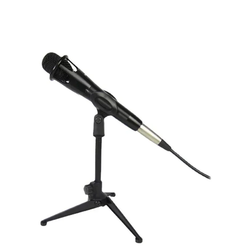 Microphone Stand Desktop Tripod Mini Portable Table Stand Adjustable Mic Mic Clip Holder Bracket microphone stand microphone clip holder