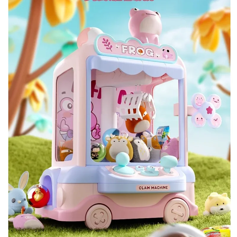 Frog Doll Machine Toy for Kids Cartoon Claw Crane Machines Mini Claw Catch Toy Home Doll Grasping Machine Children Toy Gifts 3