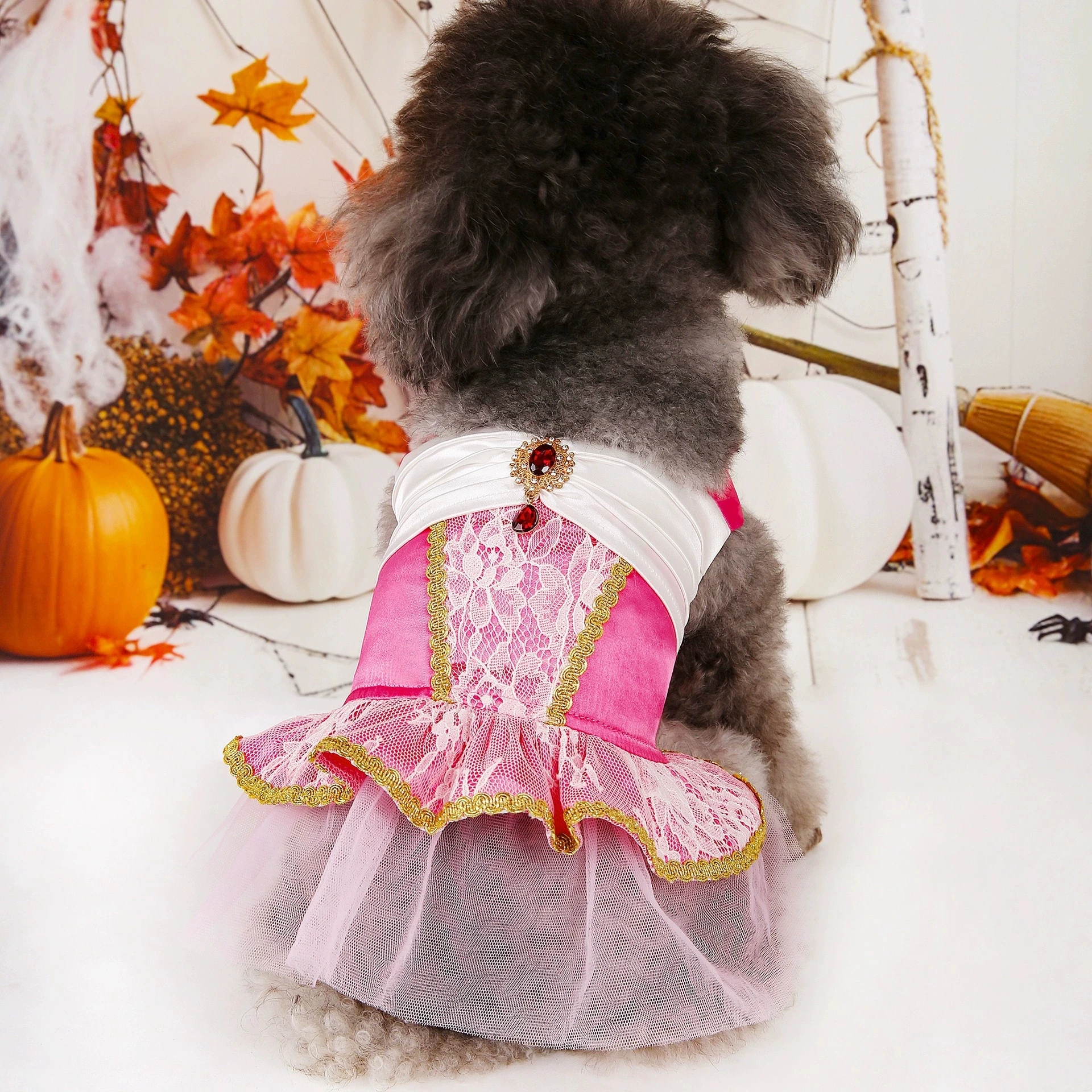 christmas dress for puppy Dog Dress, Dog Christmas Dress, Cat Dress, Dog Wedding Dress, Dog Dresses for Large Dogs Girl, Girl Puppy Princess Tutu Dress with Leash Ring, Fashion Pet Dog Clothes for Birthday Wedding(2XL-Blue) -