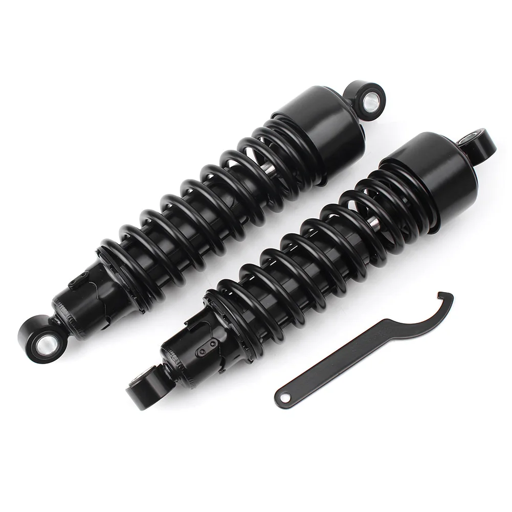 

2Pcs 12'' 298mm Universal Motorcycle ATV Scooter Rear Shock Absorbers Suspension Cushion For Harley Davidson