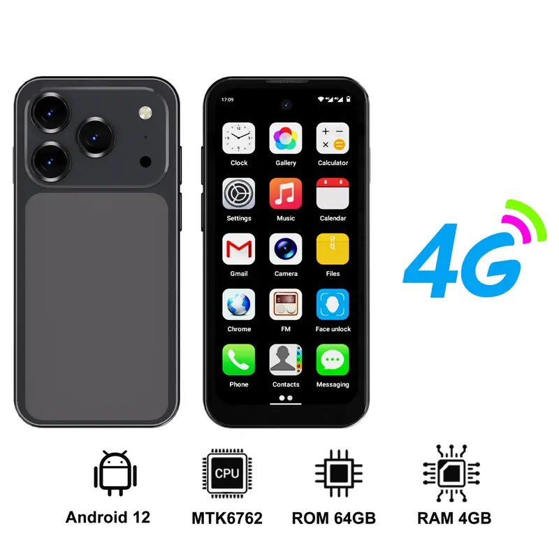 SERVO 19 Air 4G LTE Mini Smartphone Android 12.0 System 6GB+128GB Play Store Face Unlock GPS Dual SIM 3.88" Small Smart Phones - Image 10
