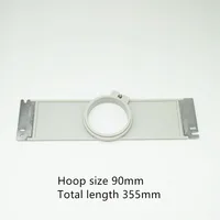 90mm Grey Plastic Embroidery Hoop – 355mm Length Frame for Tajima Embroidery Machine