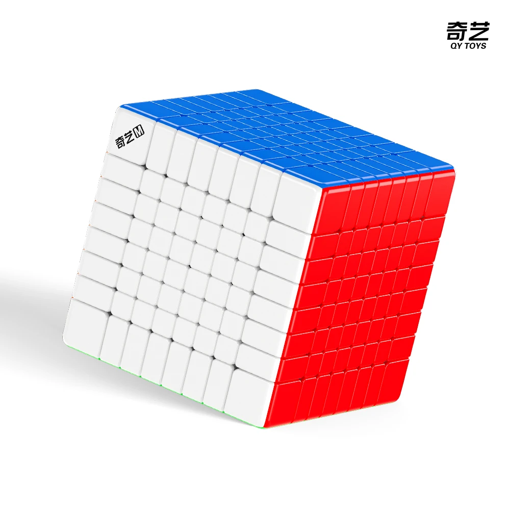 [Picube] QiYi 8x8 마그네틱 볼 코어 자석 매직 큐브 8x8x8 스티커리스 전문가용 안티 스트레스 큐브 마기코 어린이 선물