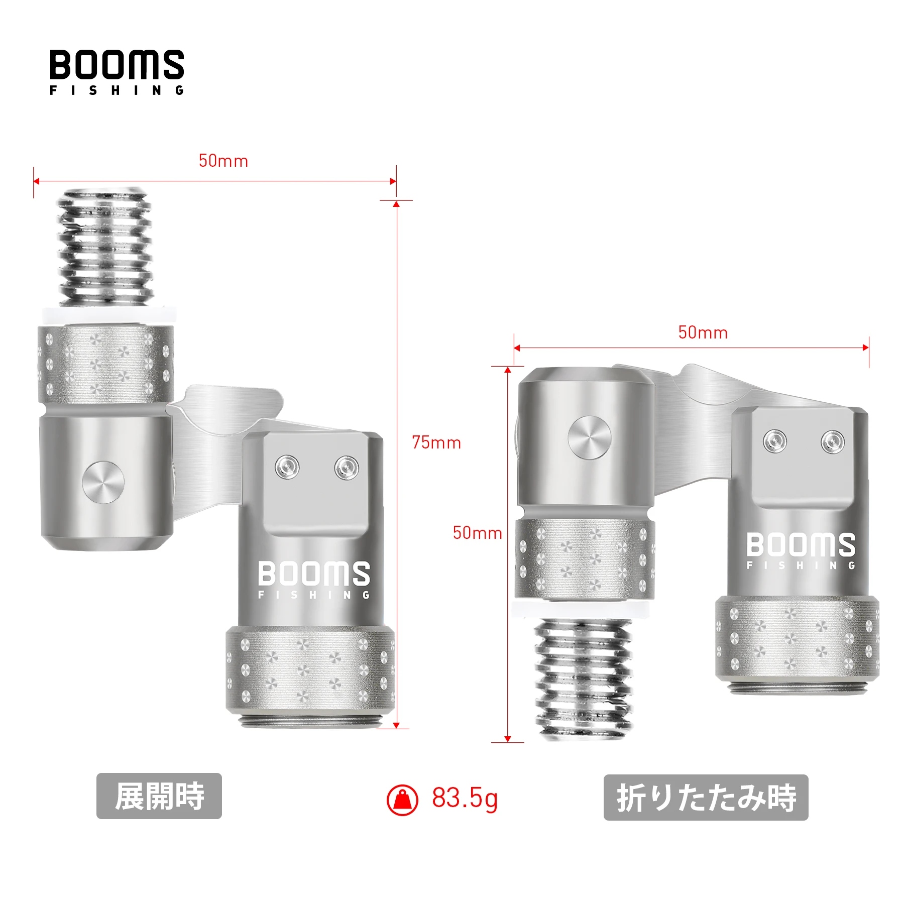 Ausleger Angeln TM1 Fischernetz Stange Stecker Aluminium Legierung Kescher Adapter Universal Fisch Mesh Joint Tackle-Tool Zubehör – Detail 11