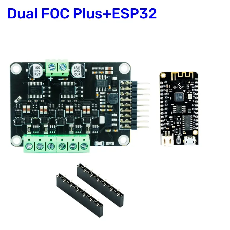 SimpleFOC Shield MKS DUAL FOC V3.2 BLDC servo stepper motor controller brushless motor driver board ESP32 develop card image 1