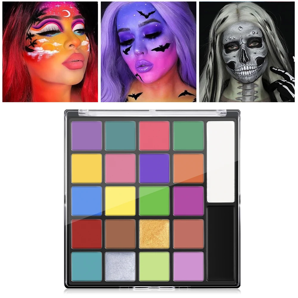 waterproof 22 Colors Face Body Painting halloween party Paint makeup for Halloween Party Paint Fancy Dress Kid Cosplay Makeup 5