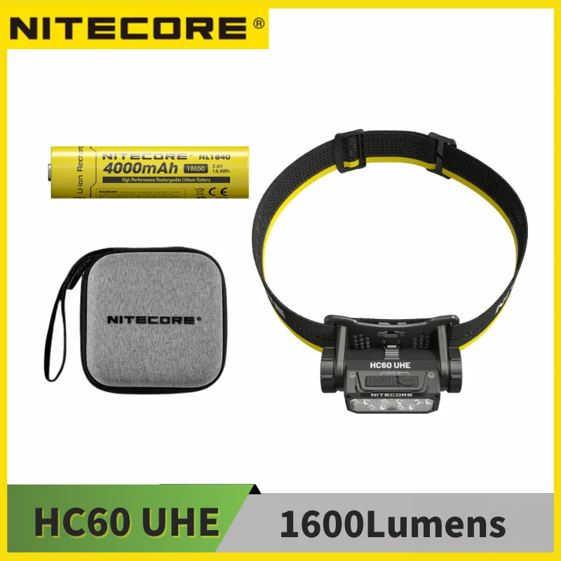 Nitecore-充電式ヘッドランプ,ヘッドライト,内蔵LED,6 x Nitelab