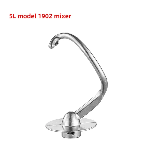 Stainless Steel Egg White Whisk/Aluminium Alloy Dough Hooks/Flat Beater for Stand Mixer Spare Parts 5