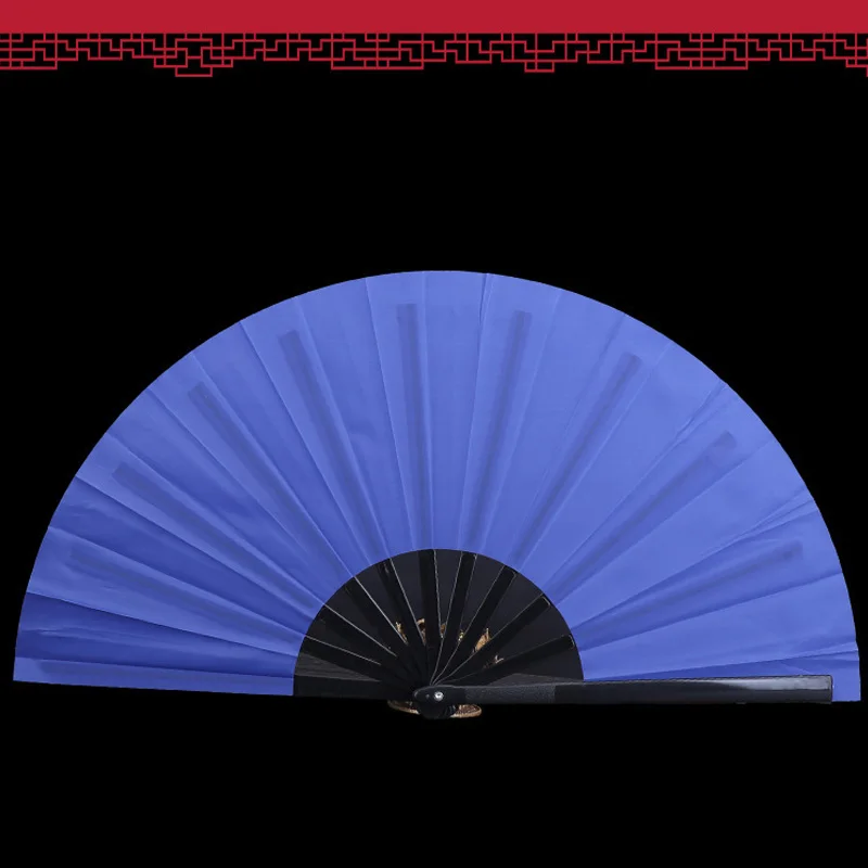 Plastic Bone Dance Performance Hand Folding Stage Fan Chinese Tai Chi Yoga Kung Fu Fan Wedding Party Decor