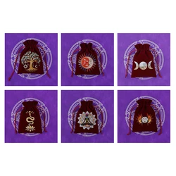 Luxurious Velvet Drawstring Bag for Tarot Cards, Jewelry, and Travel Essentials (6pcs Mixed colors)
