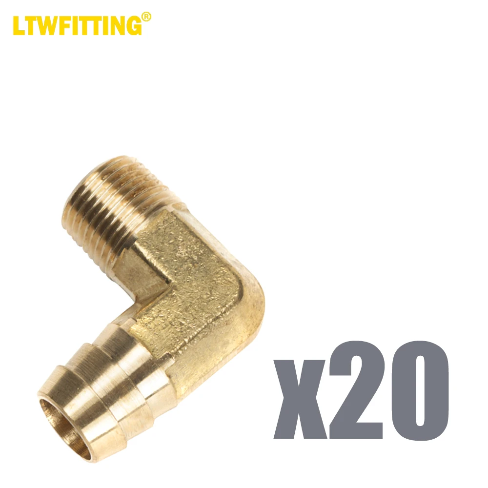 

Латунный штуцер LTWFITTING с углом 90 градусов, штуцер с внутренним диаметром 5/8 дюйма, наружный диаметр 3/8 дюйма, NPT, для топливной лодки, воды (комплект из 20 штук)