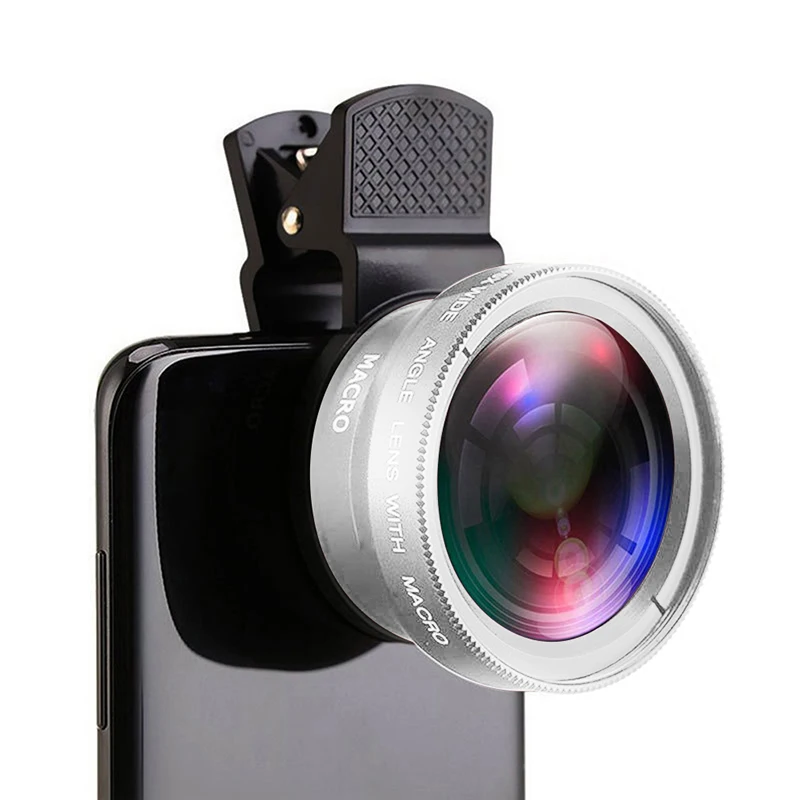 3 in 1 Wide Angle Macro Fisheye Phone Lens Kit Multifunctional Practical Ultra-portable Durable for iPhone Samsung Huawei Xiaomi 