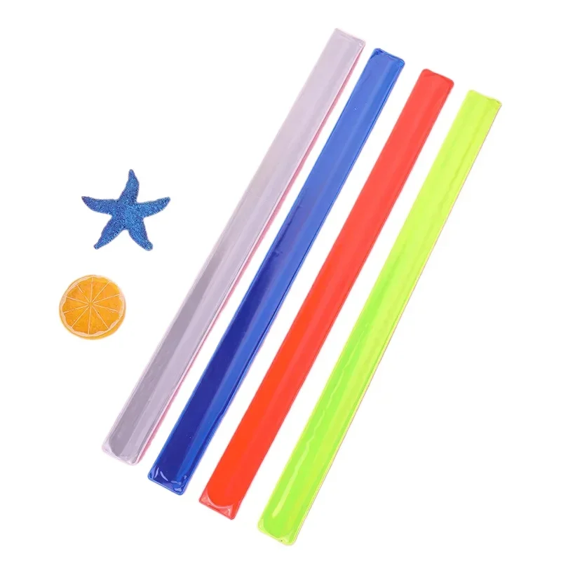 Reflective Wristband Slap Band Bracelets Armband Reflective Tape Bands Led Running Armband for Man Woman Kids Night Running Cycling Sports Safety