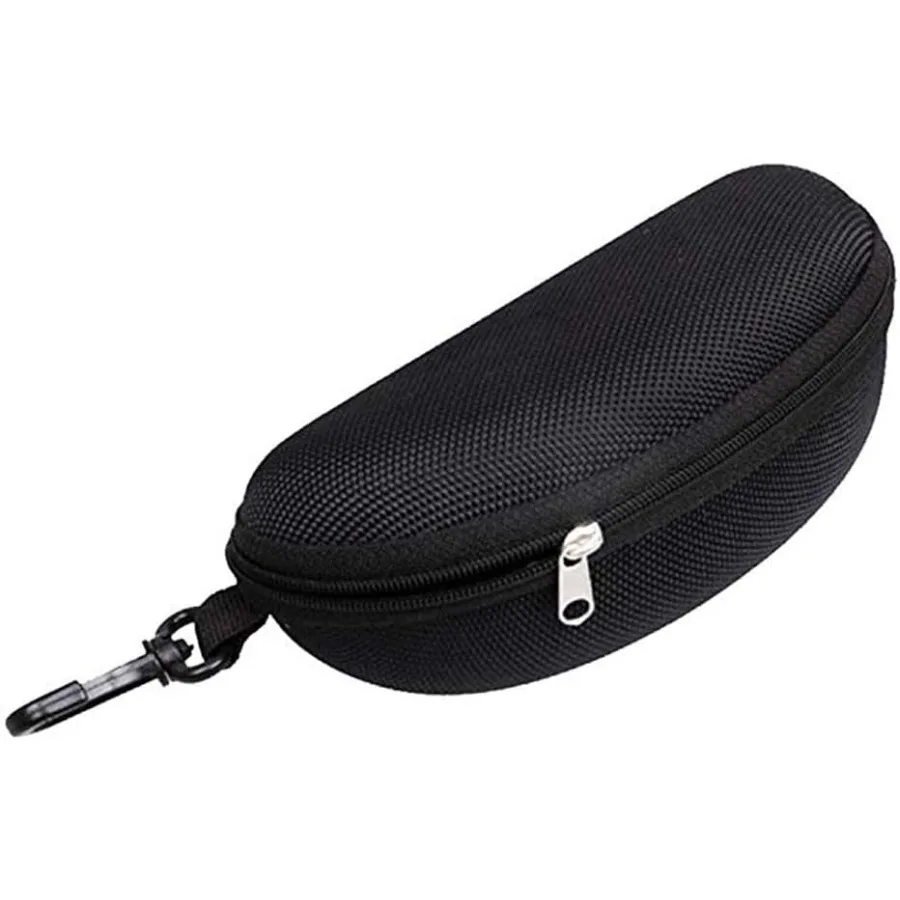 Étui rigide lunettes de natation avec clip - Boîtier zippé portable pour équipement aquatique