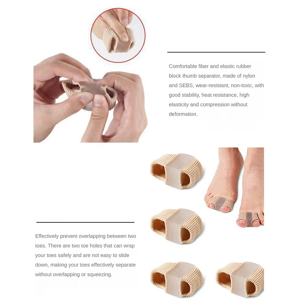1/2 PCS Silicone Toes Separator Bunion Bone Ectropion Adjuster Outer Appliance Foot Care Tools Hallux Valgus Corrector Reusable